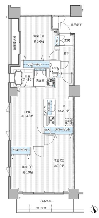 ブリシア隅田公園 間取り