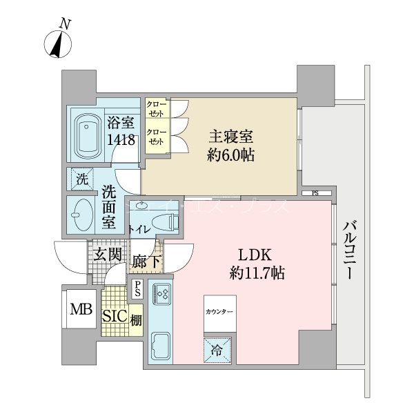 プラネスーペリア四番町 間取り