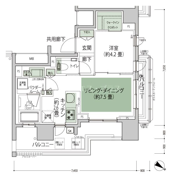 シティハウス目黒学芸大学 間取り